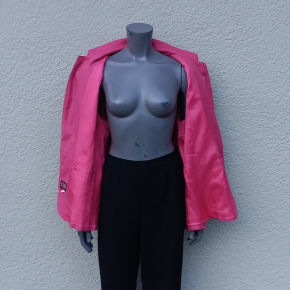 CROSS COUNTRY FASHIONS (USA) LADIES VINTAGE PURE LINEN (1) BUTTON LUXURY BLAZER - Picture 11 of 17